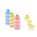 Easygo Babynahrungsspenderbehälter 3-lagiger Babynahrungsbehälter Tragbarer Babymilchpulverspender Luftdicht